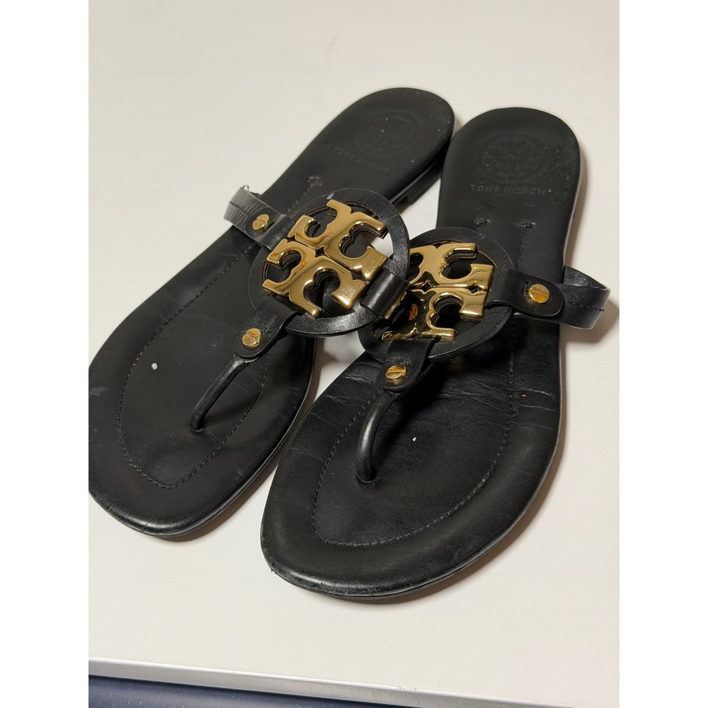Tory Burch Miller Sandal for Women's SIZE 7.5 - Black